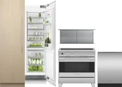 5 Piece Package Includes Refrigerator, Freezer, Range, Hood And Dishwasher